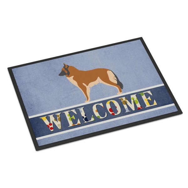 Carolines Treasures Belgian Tervuren Welcome Indoor or Outdoor Mat - 18 x 27 in. BB8303MAT - main